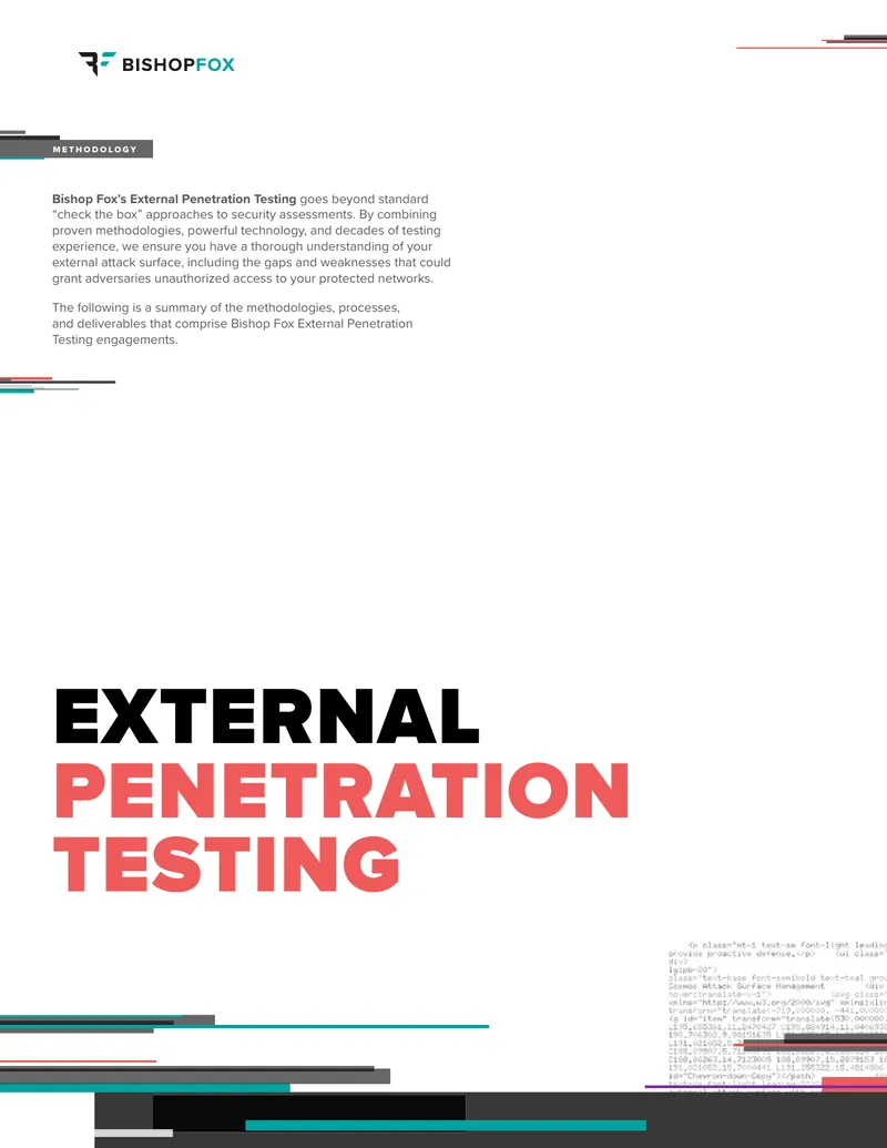 Bishop Fox External Penetration Testing Methodology