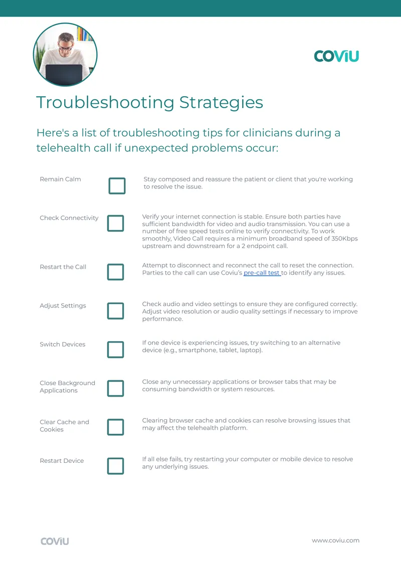 Telehealth Call Troubleshooting Strategies