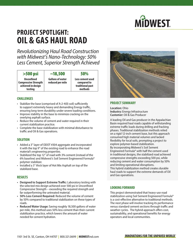 Revolutionizing Haul Road Construction with Nano-Technology