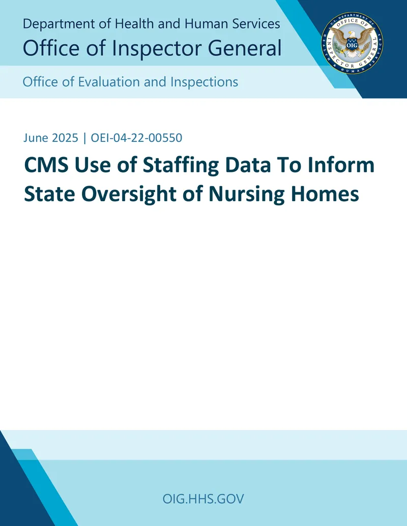 CMS Use of Staffing Data for Nursing Home Oversight