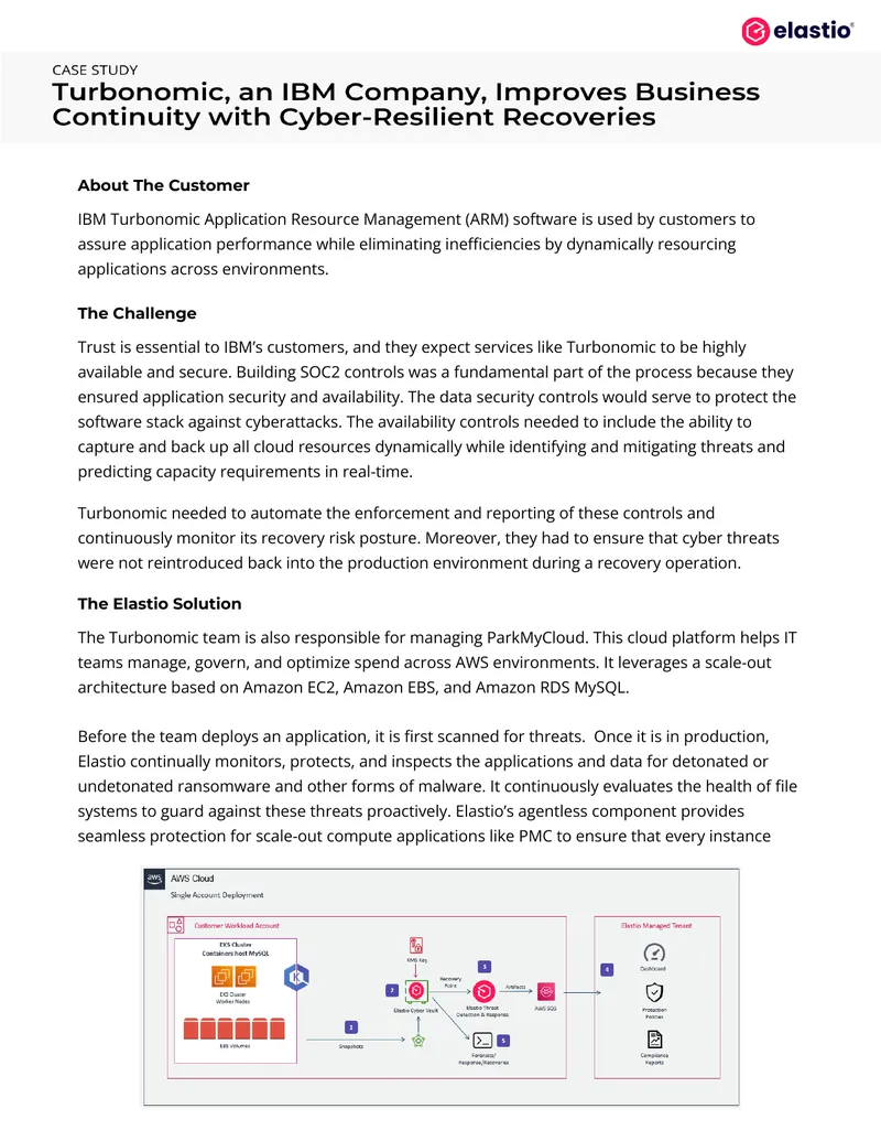 IBM Turbonomic Application Resource Management Security Solution