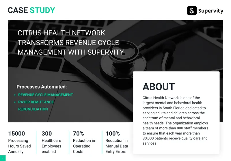 Citrus Health Network Revenue Cycle Management Case Study