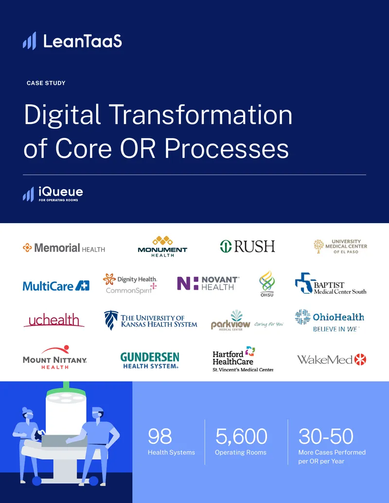 Digital Transformation of Core Operating Room Processes