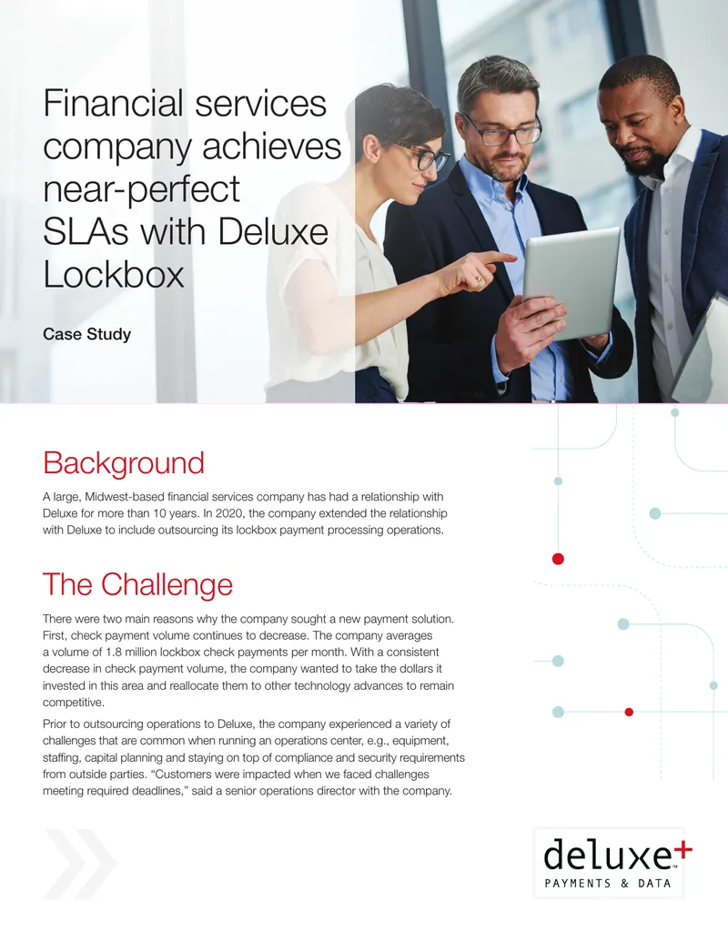 Financial Services Company Lockbox Payment Processing Case Study
