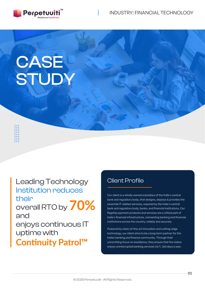 Resiliency Automation Solution Case Study