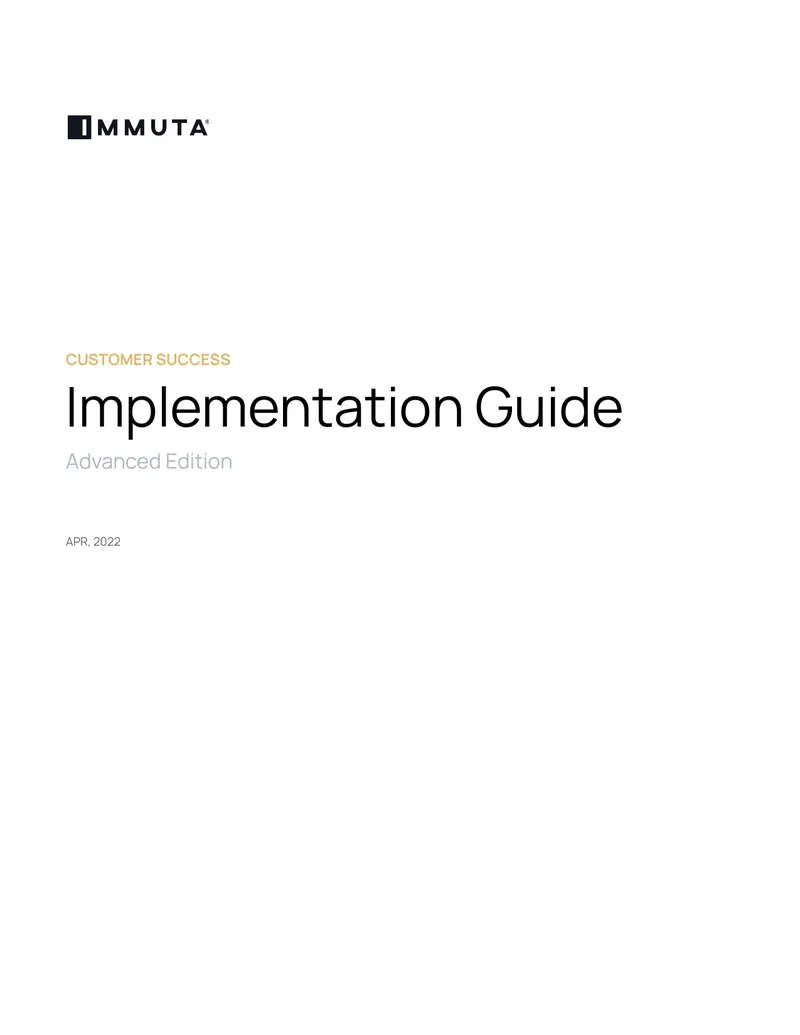 Immuta Data Governance Implementation Guide