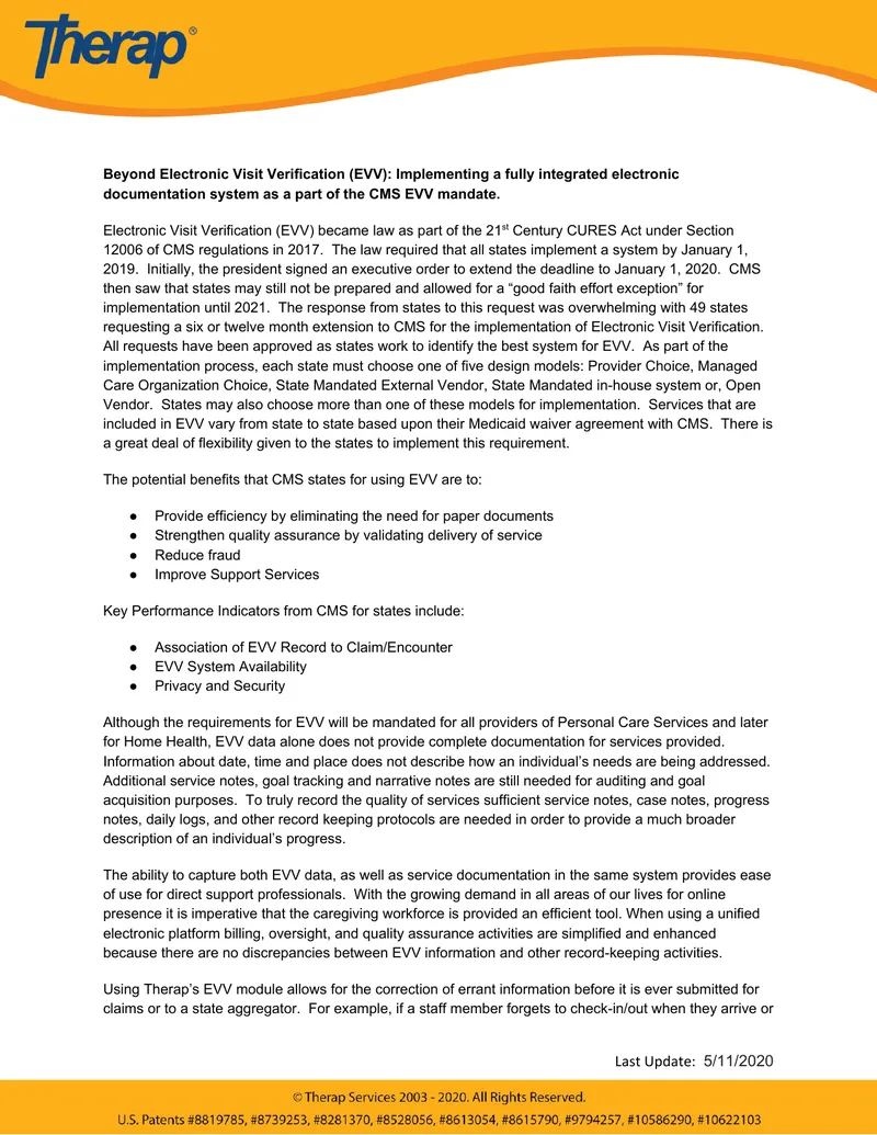 Implementing Integrated Electronic Documentation Systems for EVV