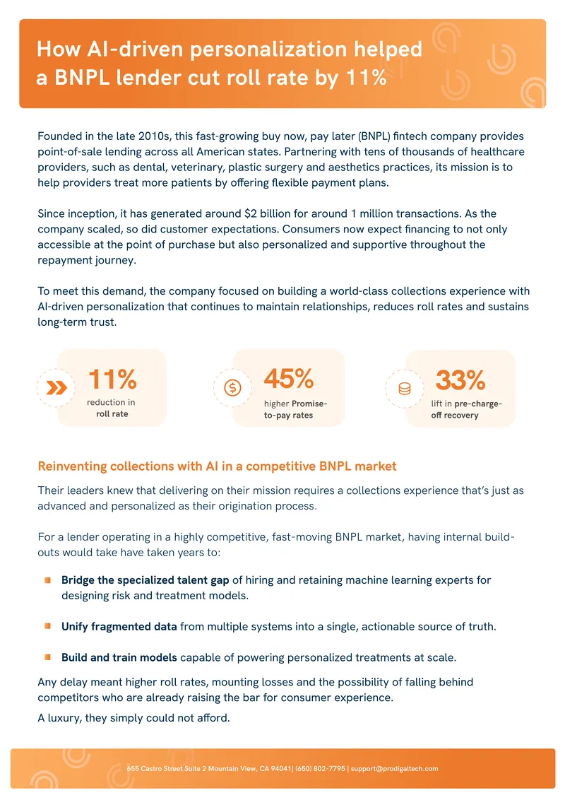AI-Driven Personalization in BNPL Collections Strategy