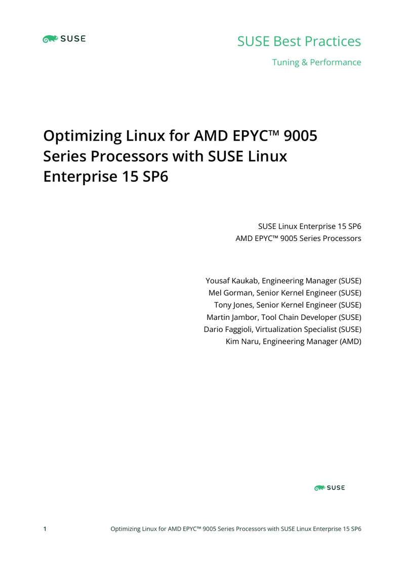 Optimizing Linux for AMD EPYC 9005 Series Processors
