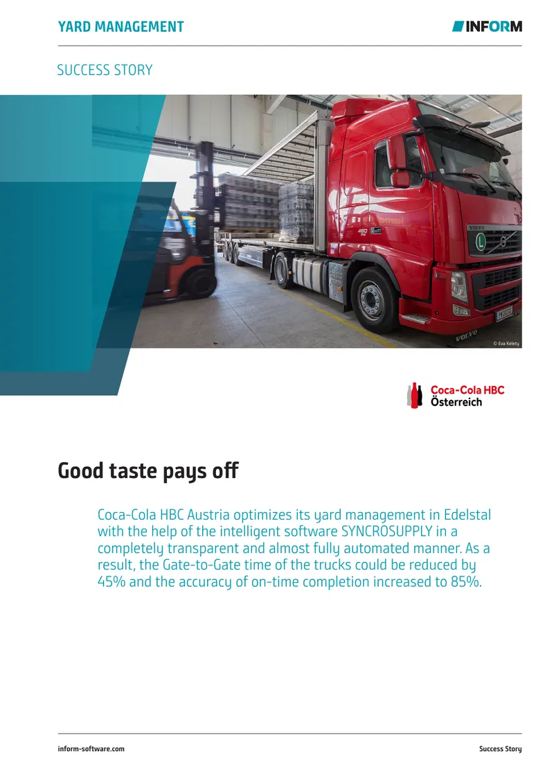Coca-Cola HBC Austria Yard Management Optimization