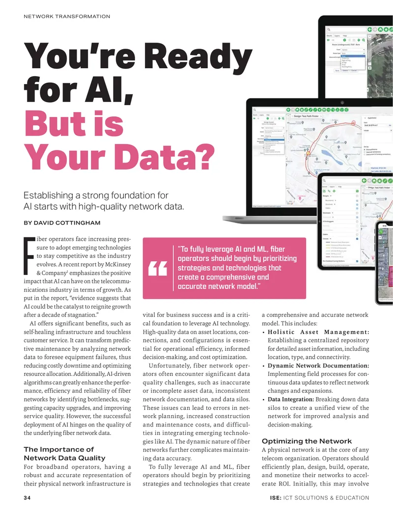 Network Data Quality for AI in Telecommunications