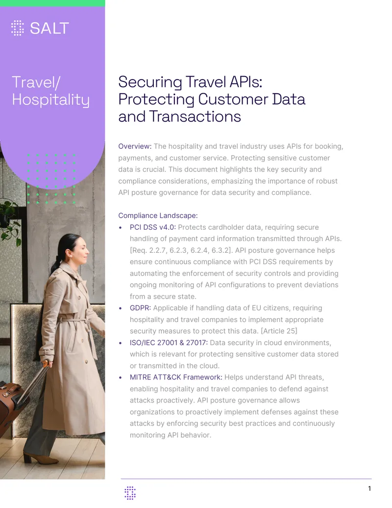 Securing Travel APIs for Customer Data Protection
