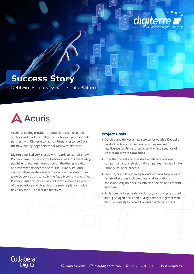 Primary Issuance Data Service Launch Overview