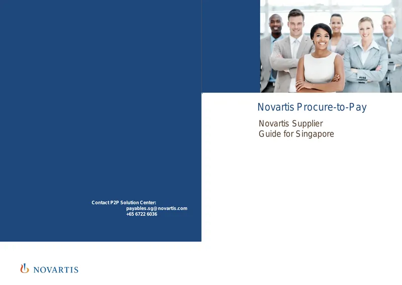 Novartis Supplier Guide for Singapore