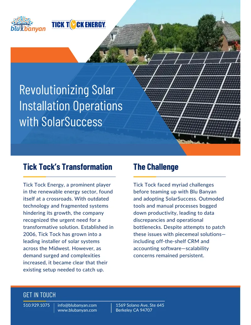 Transformation of Solar Installation Operations