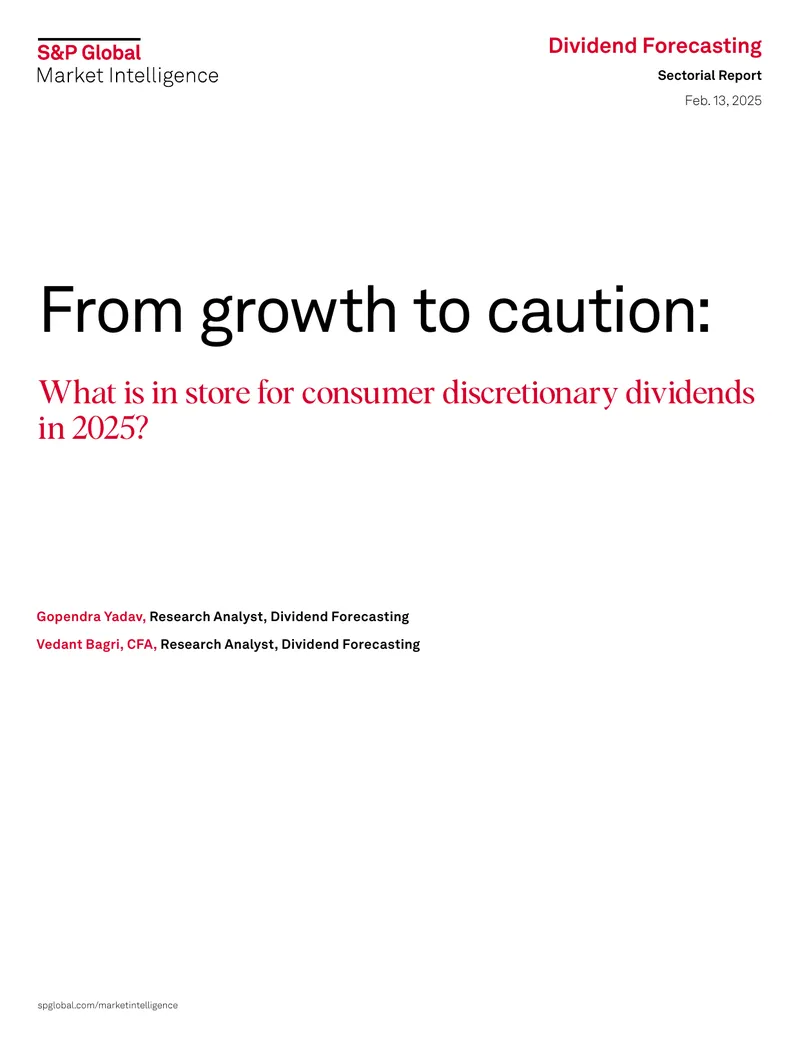 US Consumer Discretionary Dividends Outlook for 2025