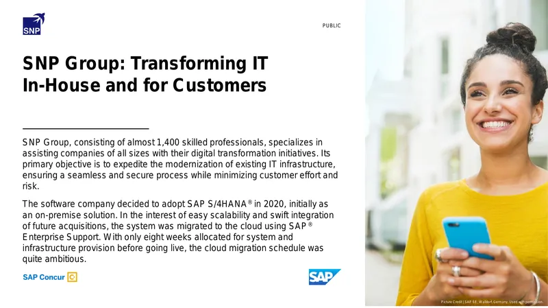 SNP Group Cloud Migration and Digital Transformation