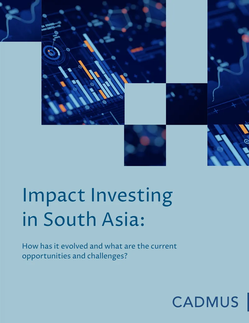 Impact Investing Developments in South Asia