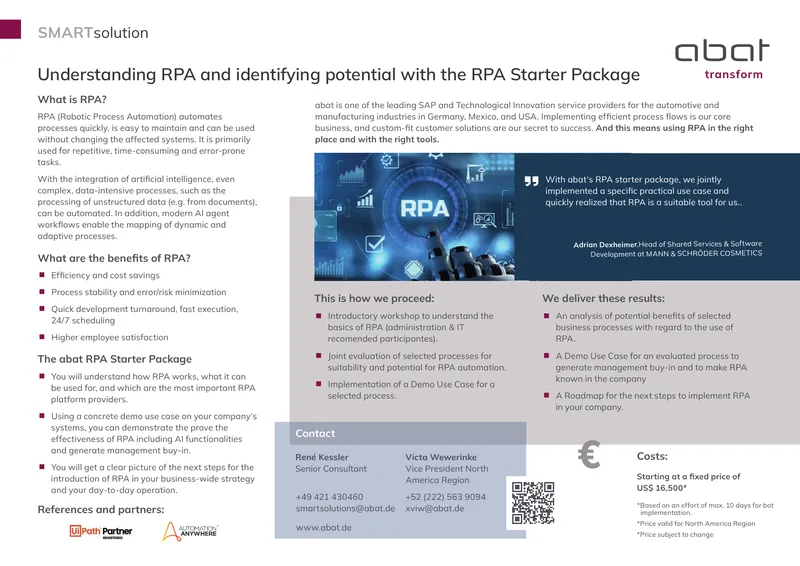 RPA Implementation and Benefits Overview