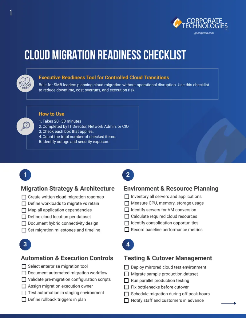 Cloud Migration Readiness Checklist
