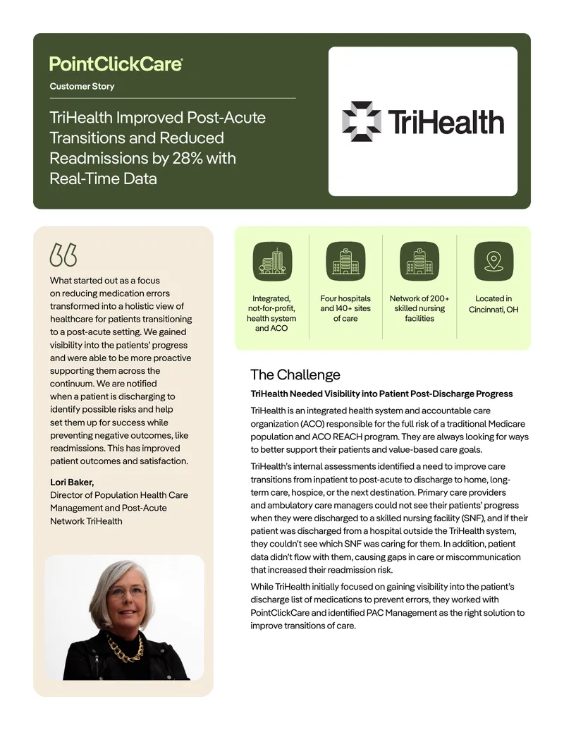TriHealth PAC Management Implementation Case Study