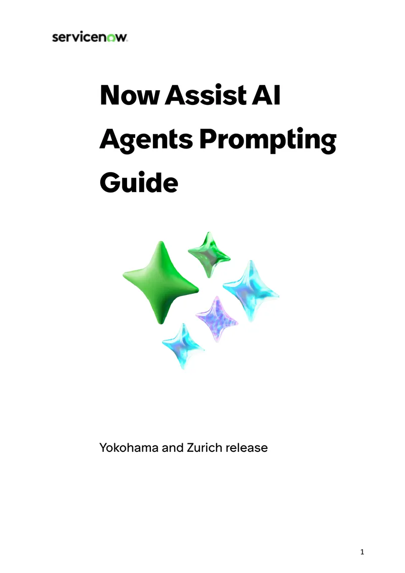 Now Assist AI Agents Prompting Guide