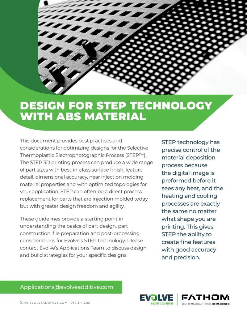 Best Practices for STEP Technology with ABS Material