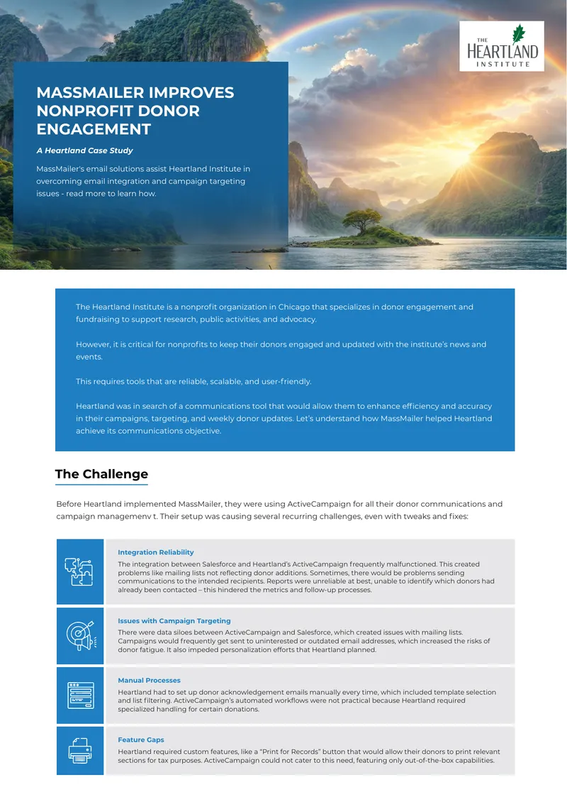 Heartland Institute MassMailer Case Study