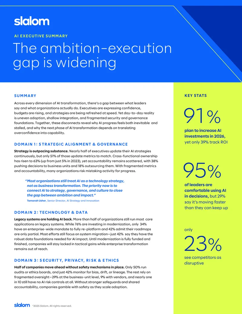 AI Transformation and Organizational Challenges