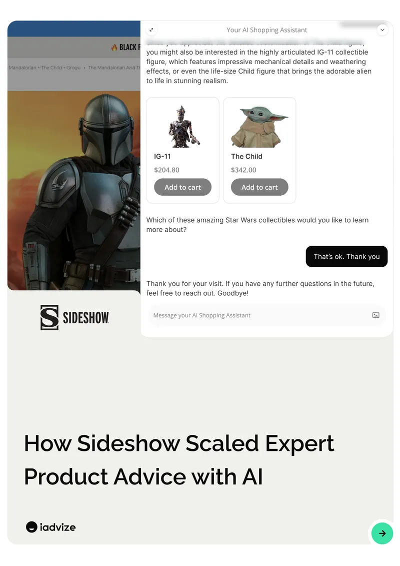 AI Shopping Assistant Implementation at Sideshow