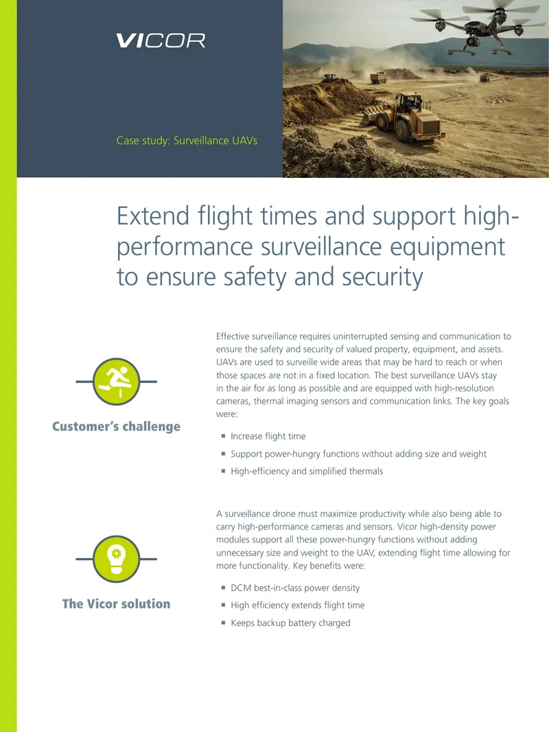 Surveillance UAVs Power Management Case Study
