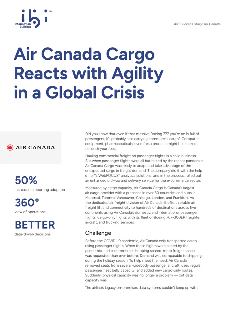 Air Canada Cargo Transformation Success Story