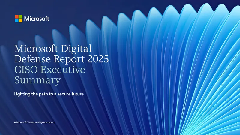 Microsoft Digital Defense Report 2025 Executive Summary