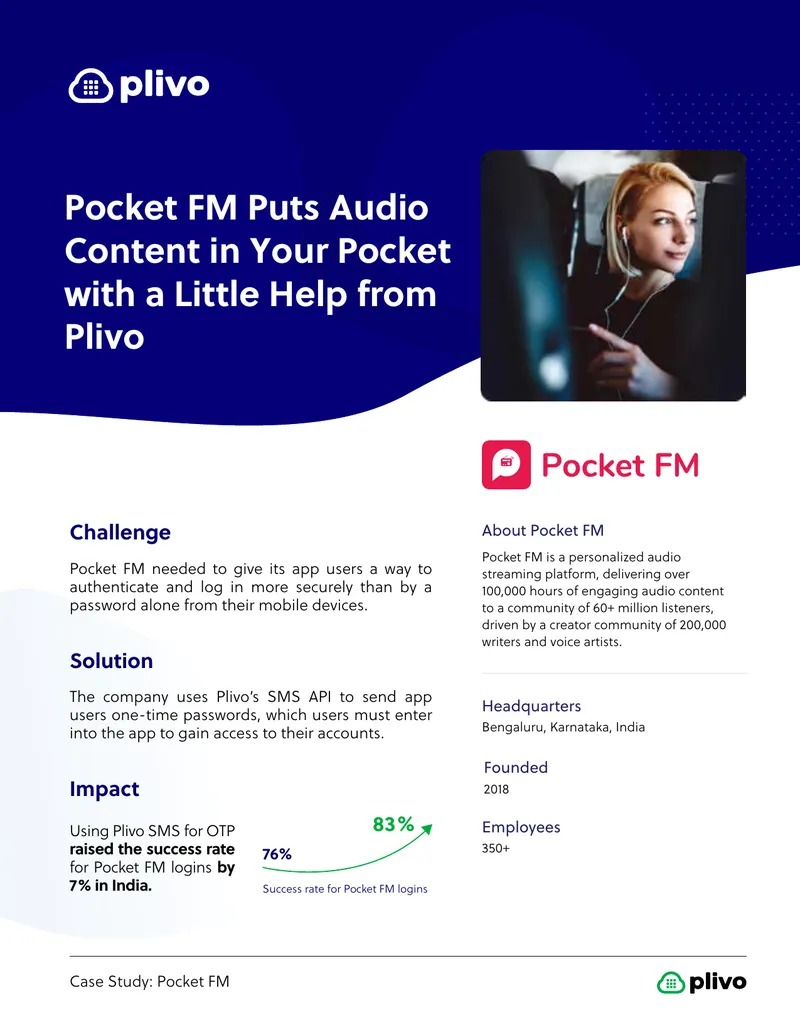 Pocket FM Case Study on User Authentication