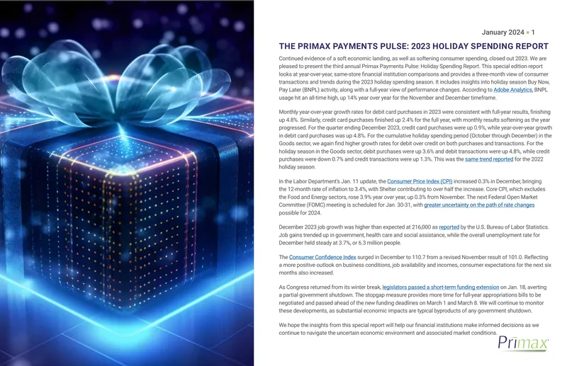 Primax Payments Pulse: 2023 Holiday Spending Report