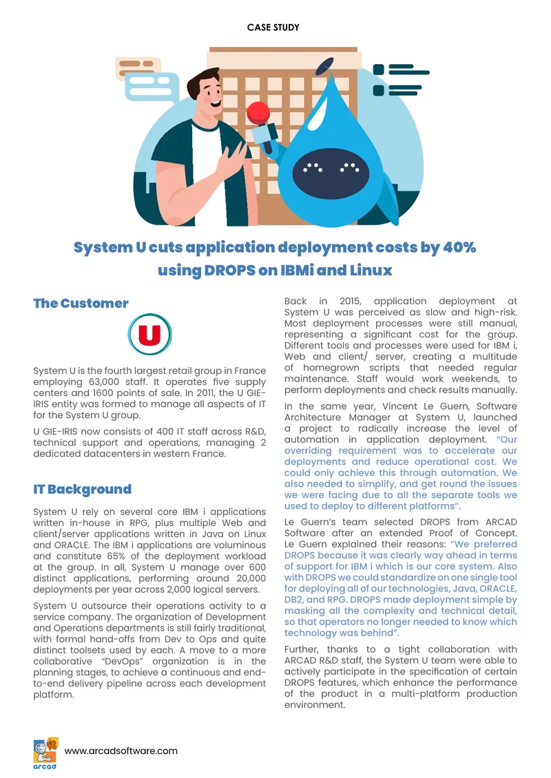 System U Application Deployment Automation Case Study