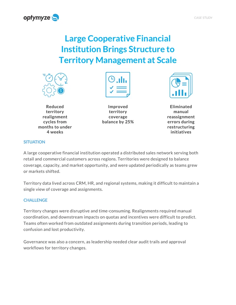 Centralized Territory Management Framework Implementation