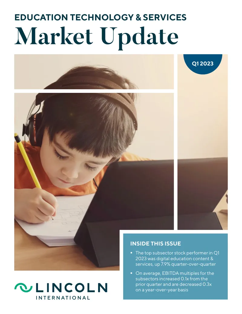 Education Technology and Services Market Update Q1 2023