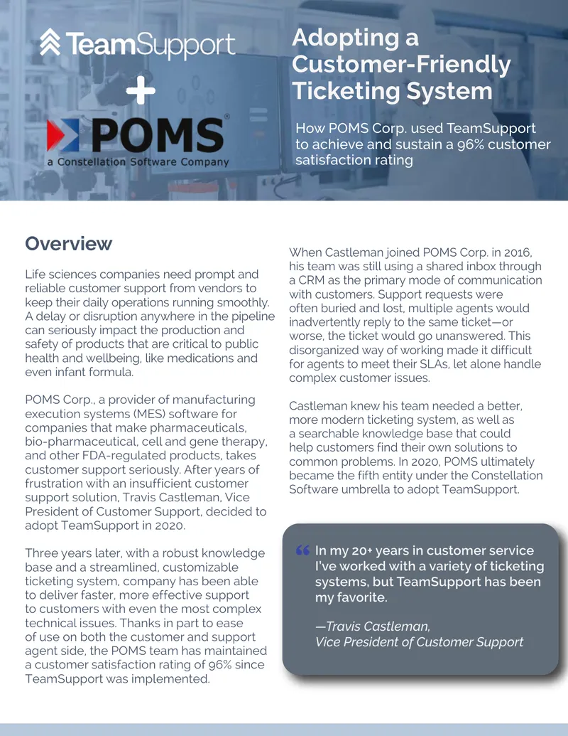 Customer Support Ticketing System Implementation Case Study