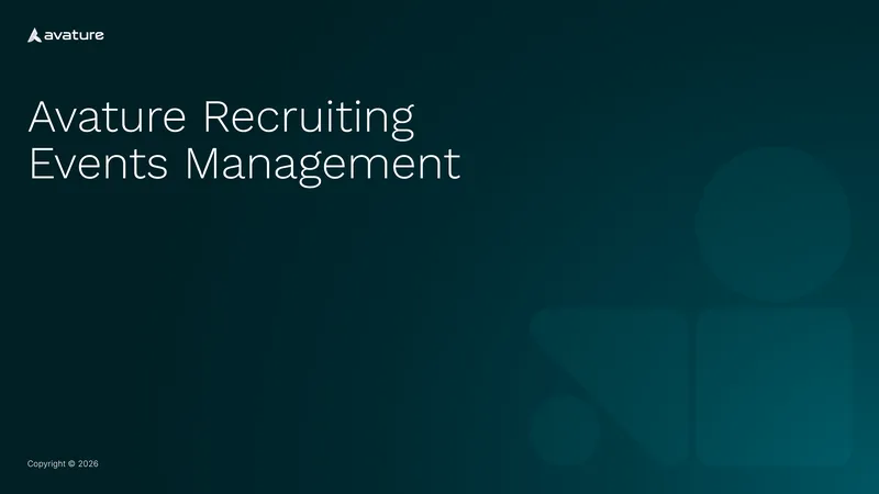 Avature Events Management Solution Overview