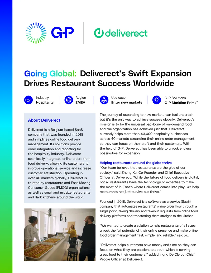 Deliverect's Global Expansion Strategy Overview