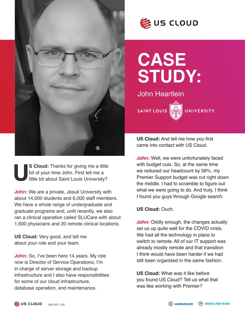 Saint Louis University Case Study on IT Support Transition