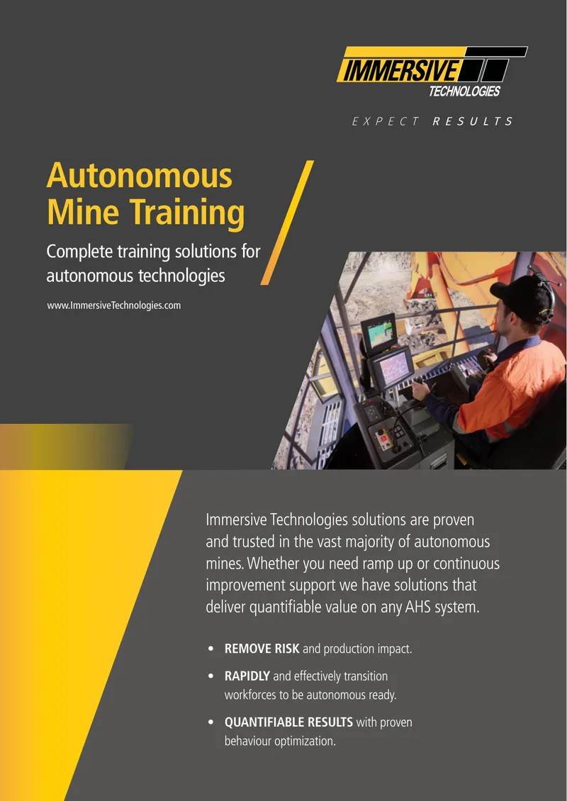 Autonomous Mine Training Solutions Overview