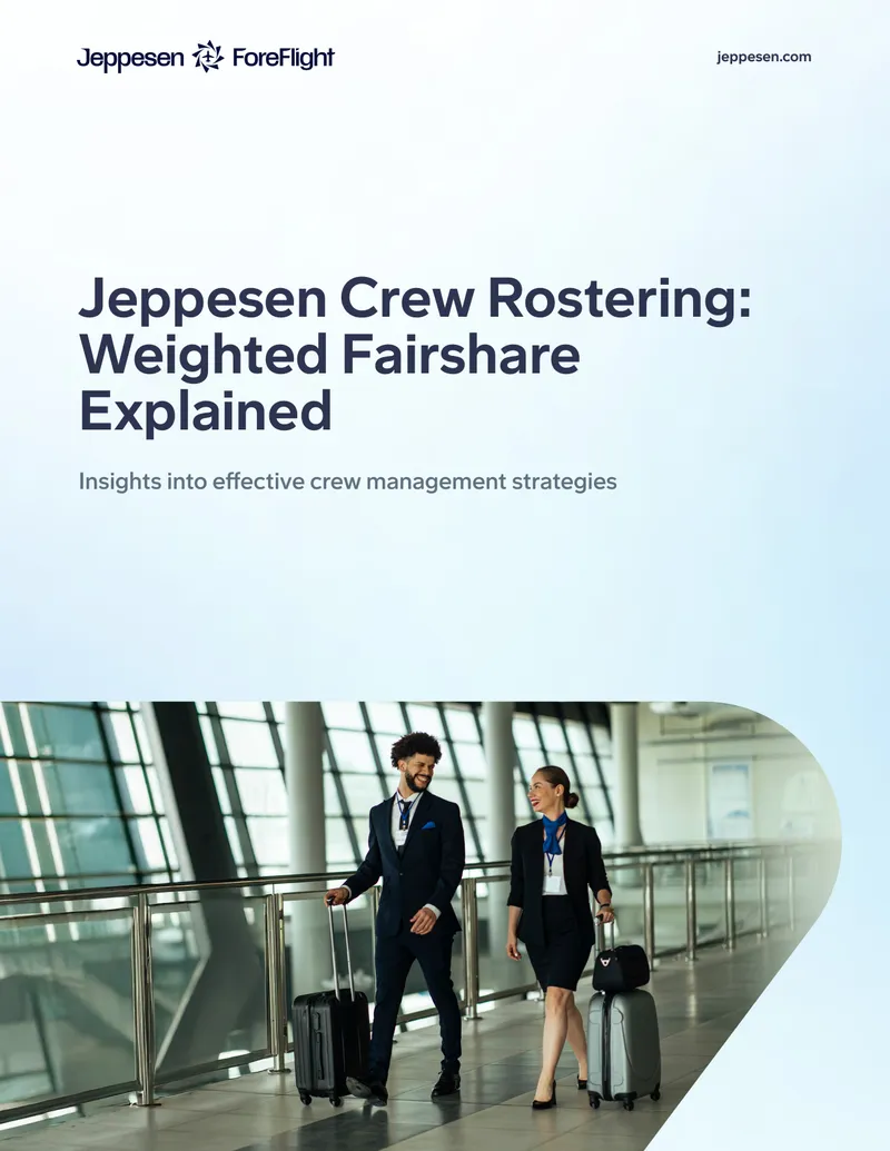 Jeppesen Crew Rostering Weighted Fairshare Guide