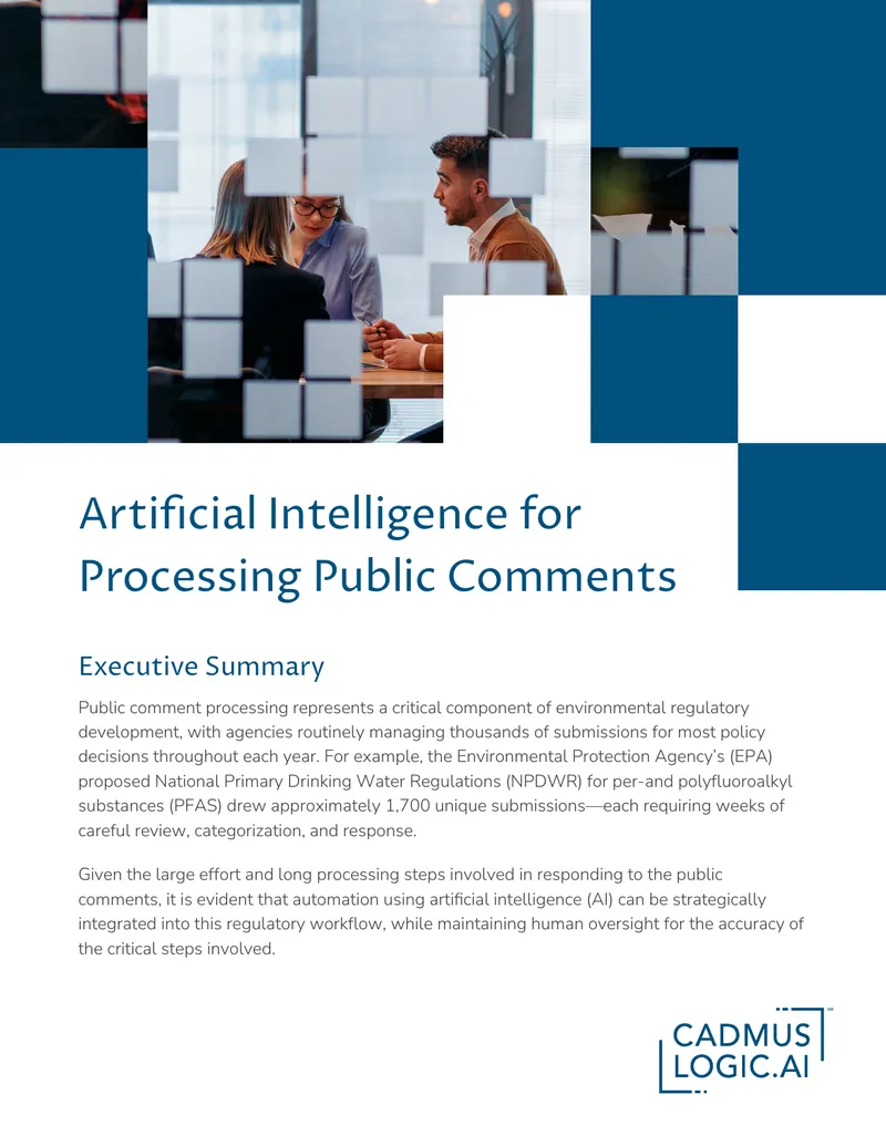 Artificial Intelligence for Processing Public Comments