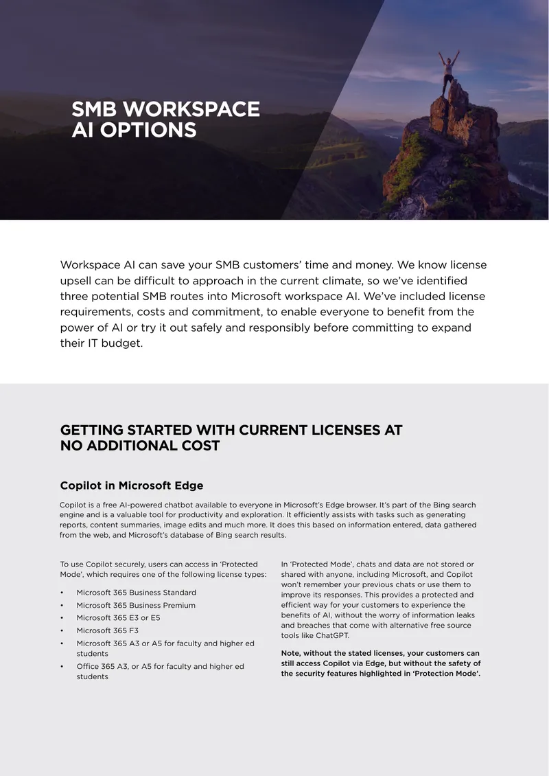 Copilot Features and Licensing in Microsoft Edge