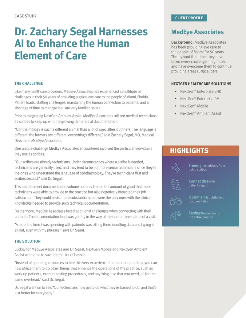 AI Integration in Ophthalmic Care at MedEye Associates