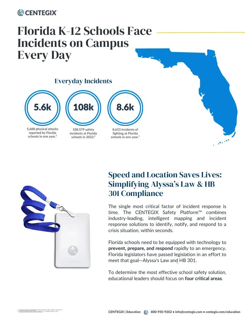 CENTEGIX Safety Platform for School Emergency Response