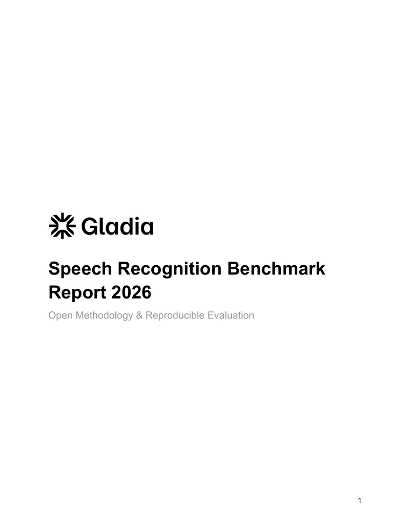 Speech Recognition Benchmark Report 2026