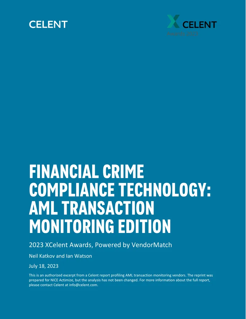 Financial Crime Compliance Technology AML Transaction Monitoring Report